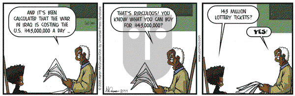 The Boondocks - Friday February 11, 2005 Comic Strip