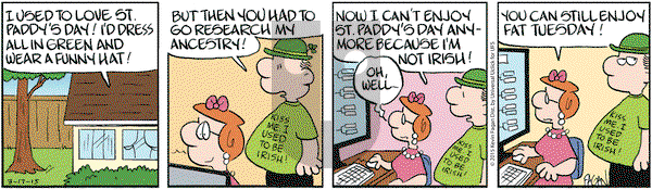 Drabble on Tuesday March 17, 2015 Comic Strip
