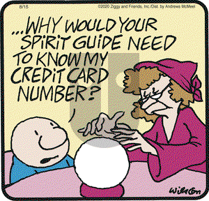 Ziggy on Saturday August 15, 2020 Comic Strip