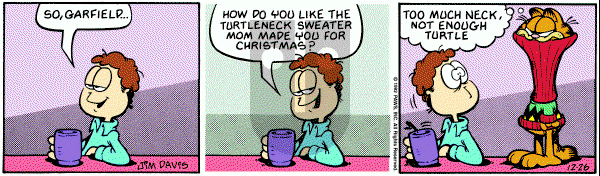 Garfield on Saturday December 26, 1992 Comic Strip