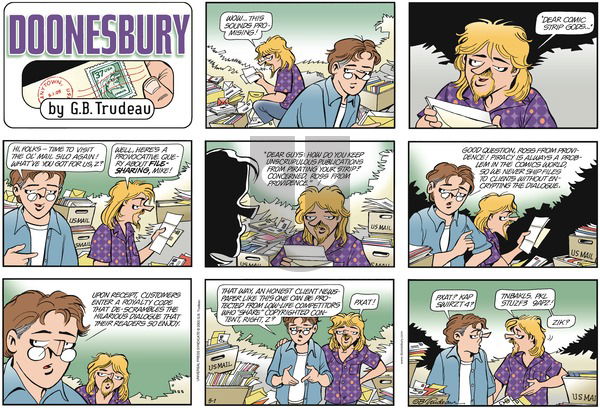 Doonesbury on Sunday May 1, 2005 Comic Strip