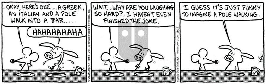 Pearls Before Swine - Friday November 29, 2002 Comic Strip