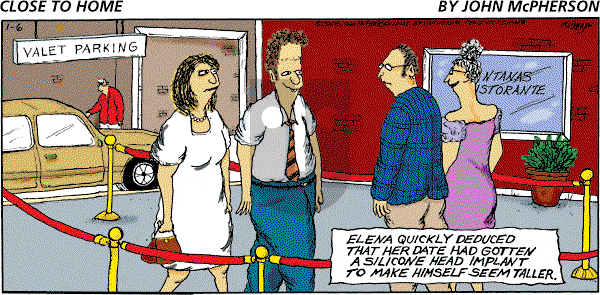 Close to Home on Sunday January 6, 2008 Comic Strip