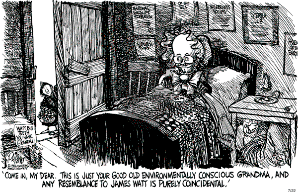 Pat Oliphant - Thursday July 22, 1982 Comic Strip