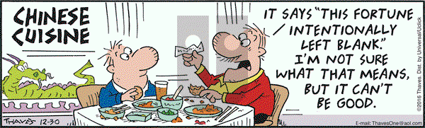 Frank and Ernest on Friday December 30, 2016 Comic Strip