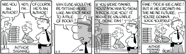 Drabble on Tuesday February 5, 2002 Comic Strip
