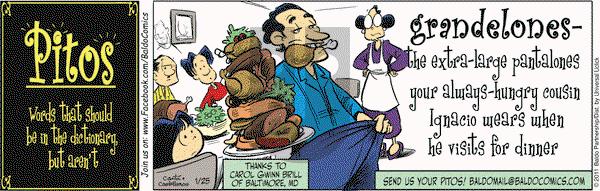Baldo on Tuesday January 25, 2011 Comic Strip