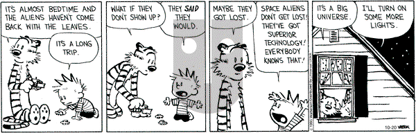 Calvin and Hobbes on Tuesday October 20, 2015 Comic Strip