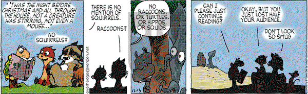 Over the Hedge on Monday December 13, 2010 Comic Strip