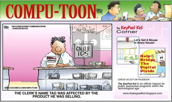 Compu-toon on Sunday November 17, 2013 Comic Strip