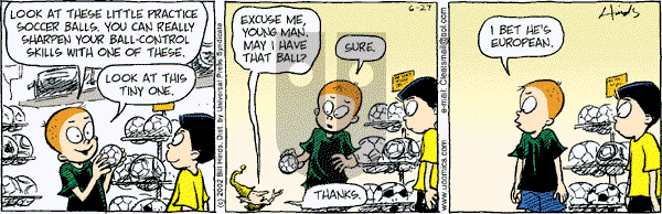 Cleats - Thursday June 27, 2002 Comic Strip