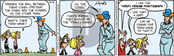 Cleats - Tuesday November 11, 2008 Comic Strip