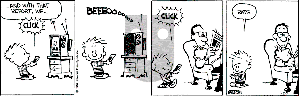 Calvin and Hobbes - Monday January 20, 1986 Comic Strip