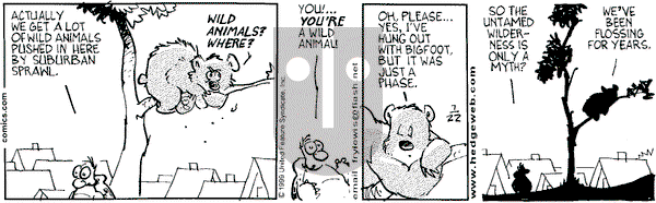 Over the Hedge on Thursday July 22, 1999 Comic Strip
