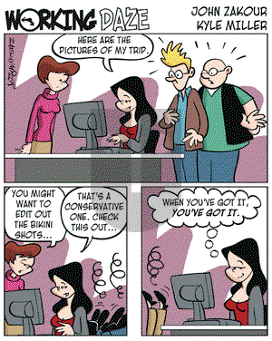 Working Daze on Tuesday April 4, 2006 Comic Strip