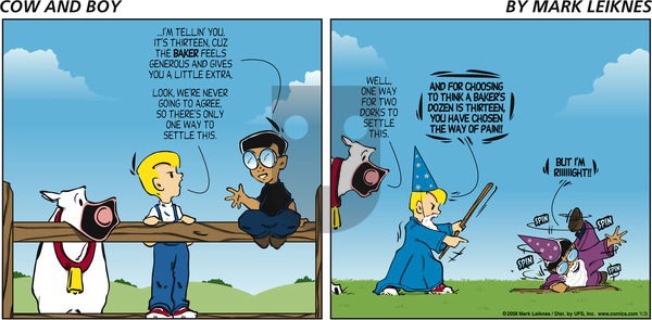 Cow and Boy Classics on Sunday September 28, 2008 Comic Strip