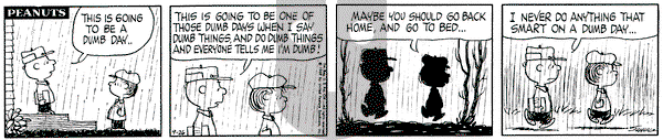 Peanuts on Friday September 26, 1969 Comic Strip