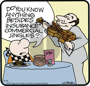 Ziggy on Saturday October 19, 2019 Comic Strip