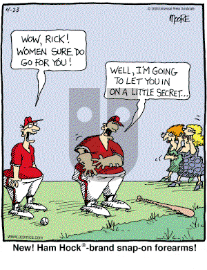In the Bleachers - Friday April 23, 2004 Comic Strip