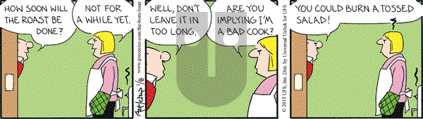 The Born Loser on Thursday January 8, 2015 Comic Strip