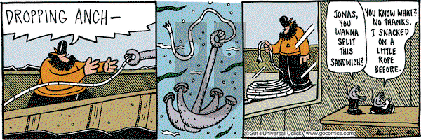 Overboard on Wednesday April 16, 2014 Comic Strip