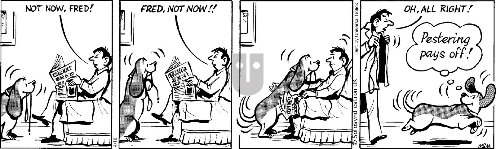 Fred Basset on Thursday April 10, 2014 Comic Strip