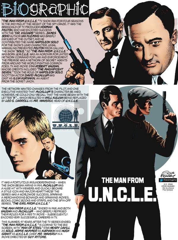 Biographic on Sunday May 31, 2015 Comic Strip