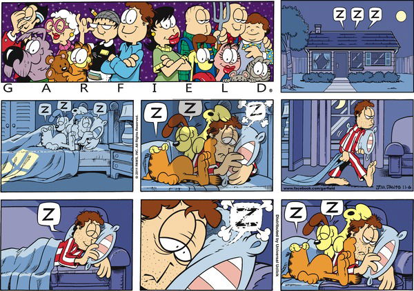 Garfield on Sunday November 6, 2011 Comic Strip
