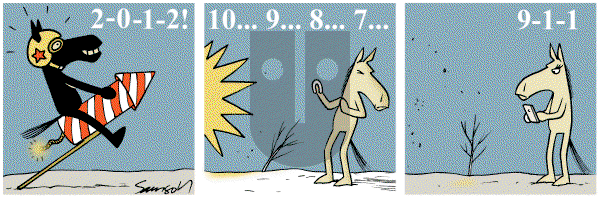 Dark Side of the Horse on Sunday January 1, 2012 Comic Strip