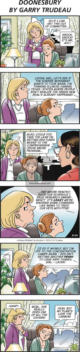 Doonesbury on Sunday August 4, 2019 Comic Strip