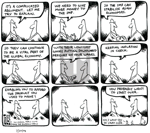 Tom Toles on Monday July 20, 1998 Comic Strip