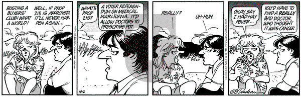 Doonesbury - Wednesday October 2, 1996 Comic Strip