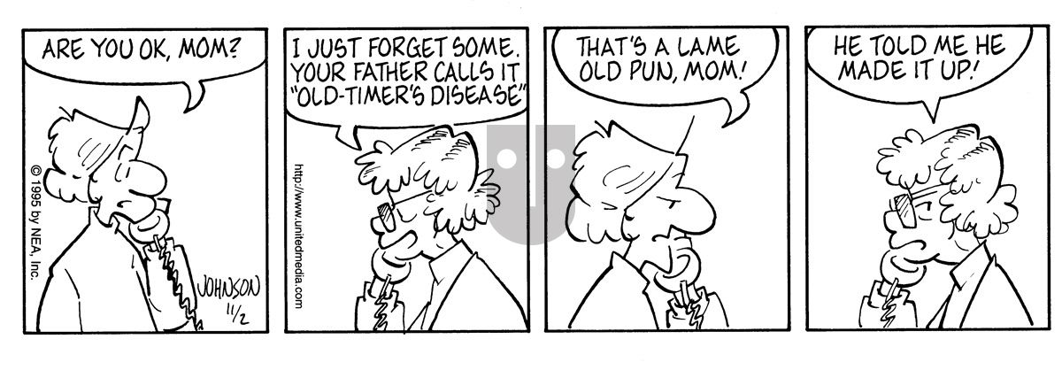 Arlo and Janis - Thursday November 2, 1995 Comic Strip