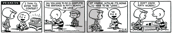 Peanuts - Monday November 12, 1951 Comic Strip