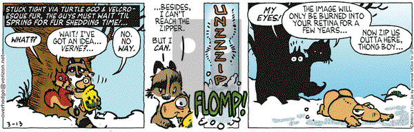 Over the Hedge on Friday March 13, 2015 Comic Strip