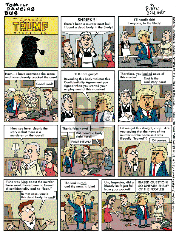 Tom the Dancing Bug on Friday February 24, 2017 Comic Strip