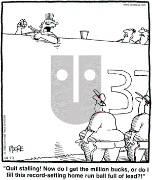 In the Bleachers on Monday October 12, 1998 Comic Strip