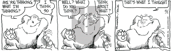 The Grizzwells on Tuesday October 2, 2001 Comic Strip