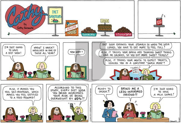 Cathy Classics on Sunday February 24, 2008 Comic Strip