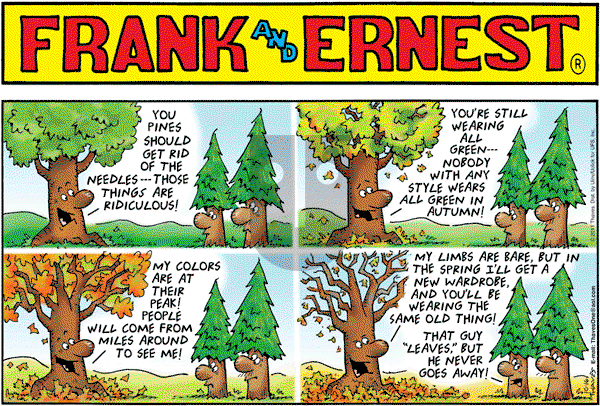 Frank and Ernest on Sunday October 16, 2011 Comic Strip