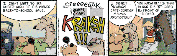 DeFlocked on Monday August 13, 2012 Comic Strip