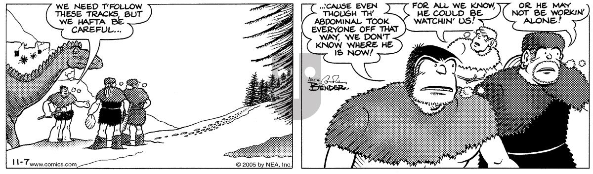 Alley Oop - Monday November 7, 2005 Comic Strip