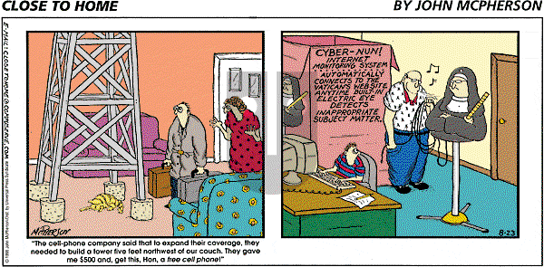Close to Home - Sunday August 23, 1998 Comic Strip