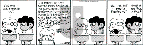 FoxTrot on Tuesday September 29, 1992 Comic Strip
