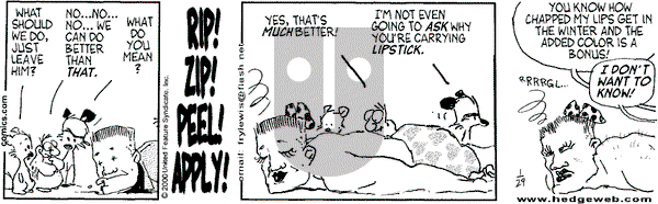 Over the Hedge on Monday February 21, 2000 Comic Strip