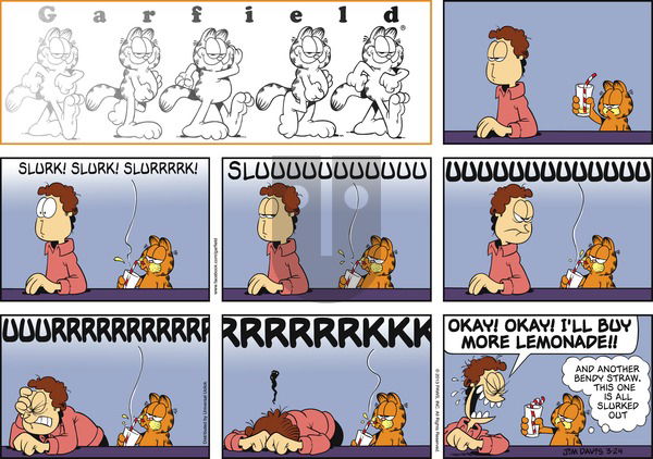 Garfield on Sunday March 24, 2013 Comic Strip