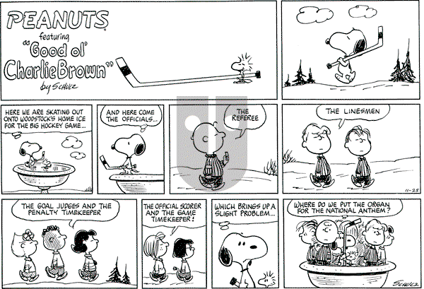 Peanuts - Sunday November 25, 1973 Comic Strip