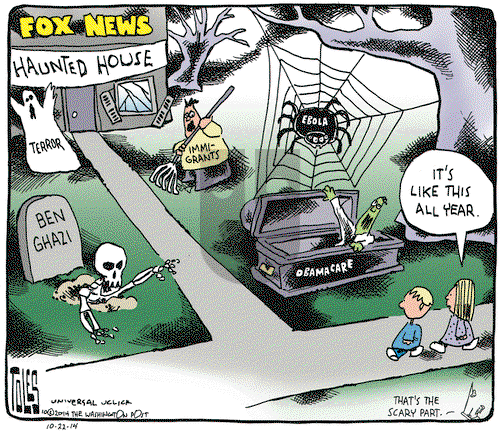Tom Toles on Wednesday October 22, 2014 Comic Strip