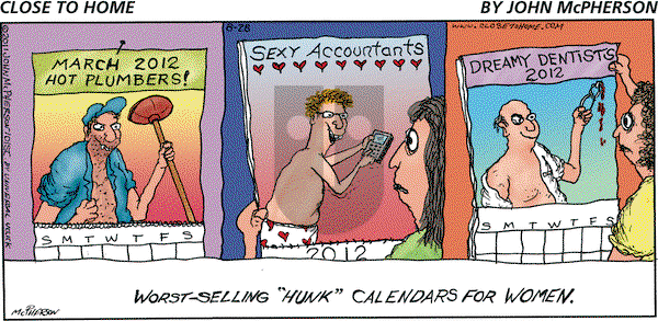 Close to Home on Sunday August 28, 2011 Comic Strip