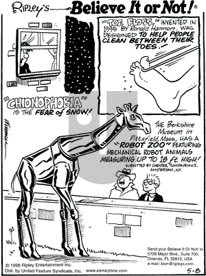 Ripley's Believe It or Not on Friday May 8, 1998 Comic Strip